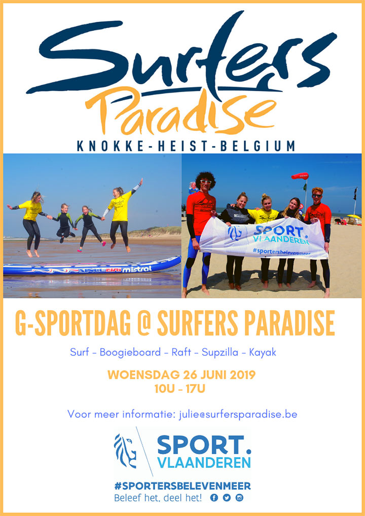 golfsurfen/boogieboarden en/of stand up paddle boarden in Surfers Paradise Knokke